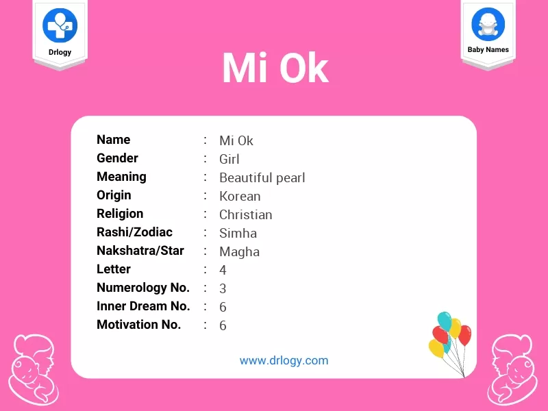 Mi Ok Name Meaning